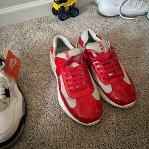 Red and Gray Men's Sneakers